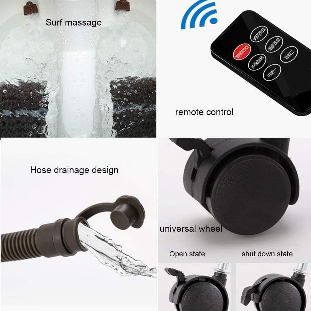 Foot Bath Massager with Heat Bubbles and 4 Massage Rollers, Foot Spa Basin Pedicure Soaking Feet with Adjustable Temperature, Comfortable Relax Home Spa Experience