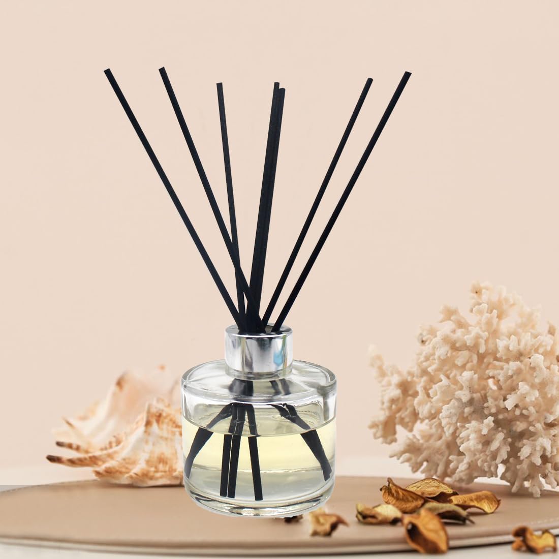 100PCS Aromatherapy Volatile Sticks,Reed Diffuser Sticks 3mm in Diameter, Rattan Wood Sticks Essential Oil Aroma Diffuser Sticks Refill Replacement for Aroma Fragrance (Primary Color, 10 in)