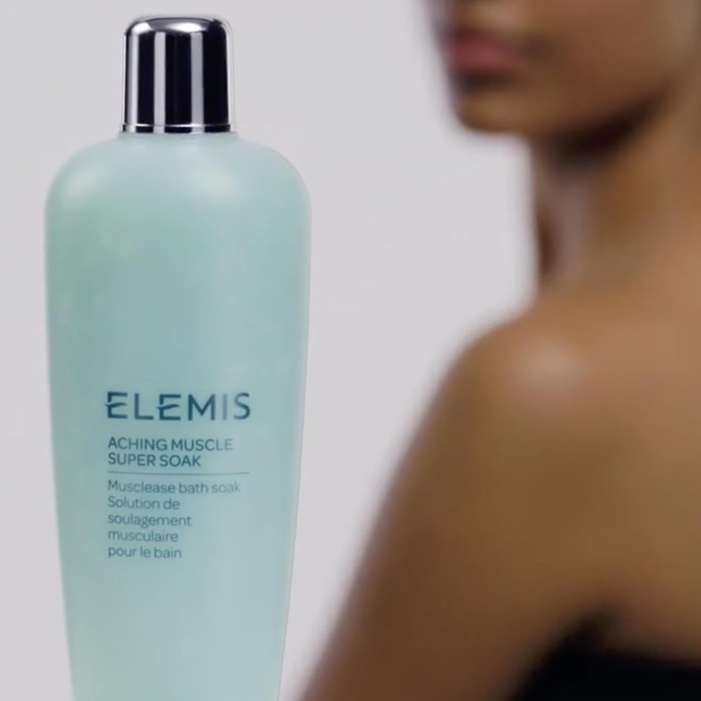 ELEMIS Aching Muscle Super Soak 400ml, Natural Bath Milk Soak To Ease Muscle Aches & Tension