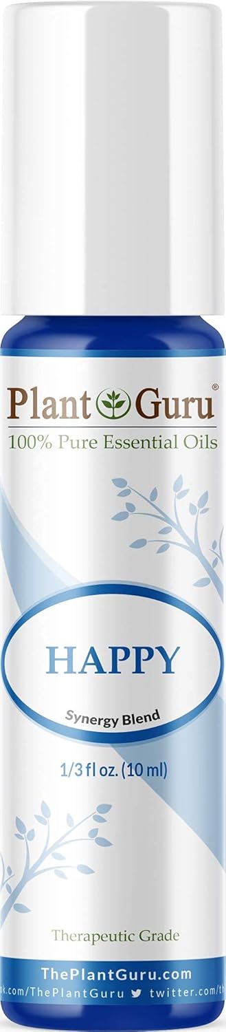 Happy Essential Oil Blend Roll On 10 ml 100% Pure Pre-Diluted Therapeutic Grade