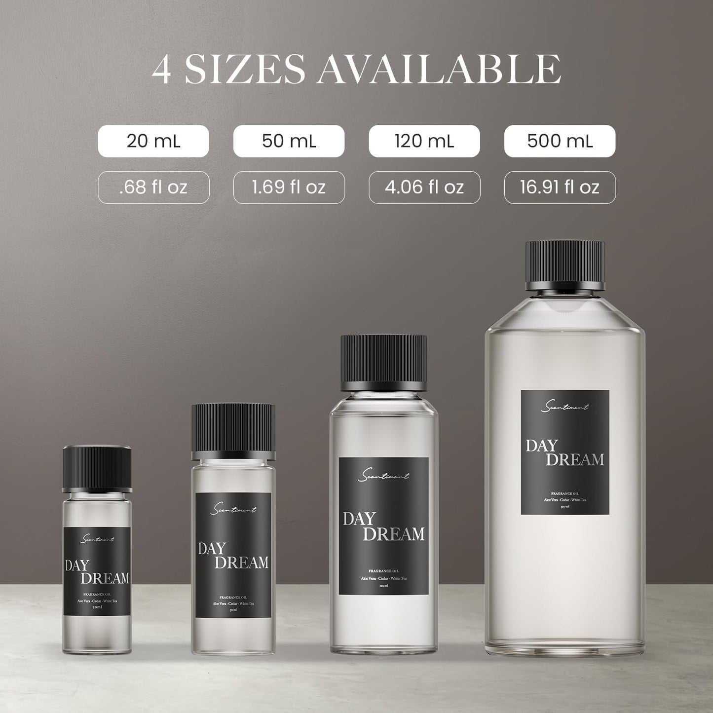 Scentiment Day Dream Diffuser Oil - Premium Hotel Scent with Notes of Aloe Vera, Cedar & White Tea Home Scent, Hotel Fragrance Oil Diffuser Refill - 1.69 fl oz (50 mL)