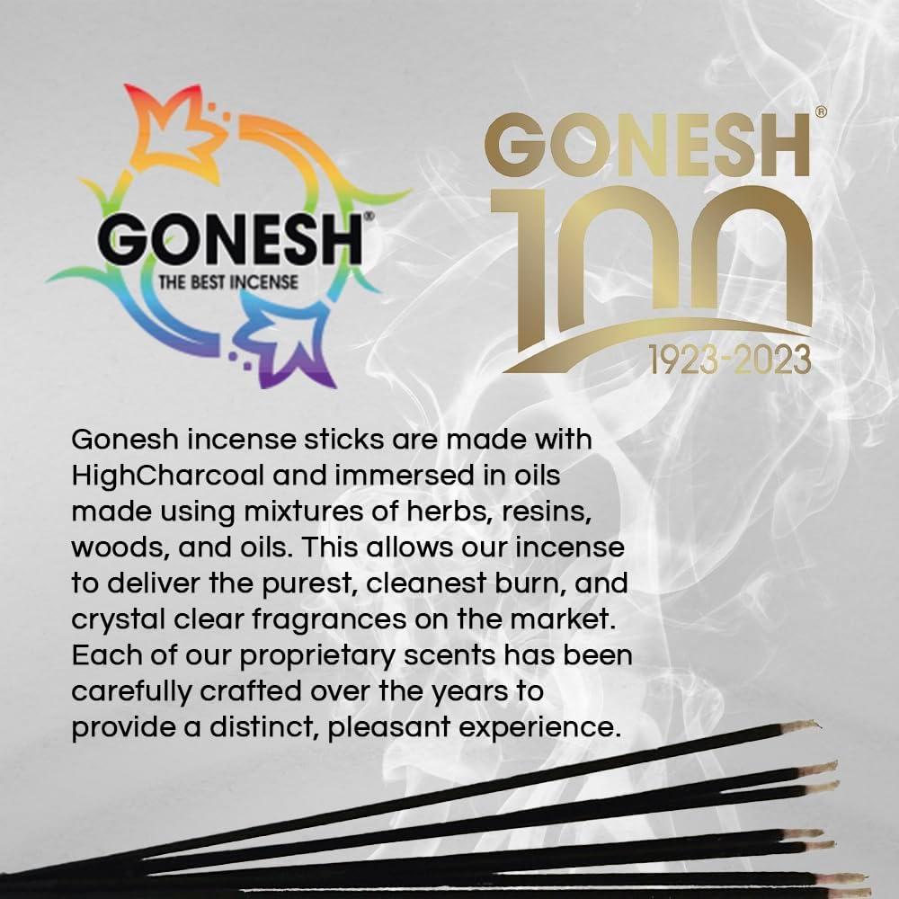 Gonesh Classic Collection #6 Incense (4 Pack), 4 Piece, Gold