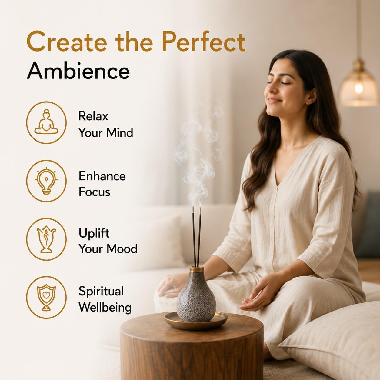 Incense Sticks Variety Pack 7 Luxury Fragrances - Nag Champa, French Lavender, Jasmine, Sandalwood, Pineapple, Black Musk, Baby Powder Incense for Meditation, Yoga & Home Aroma, Krishnascents