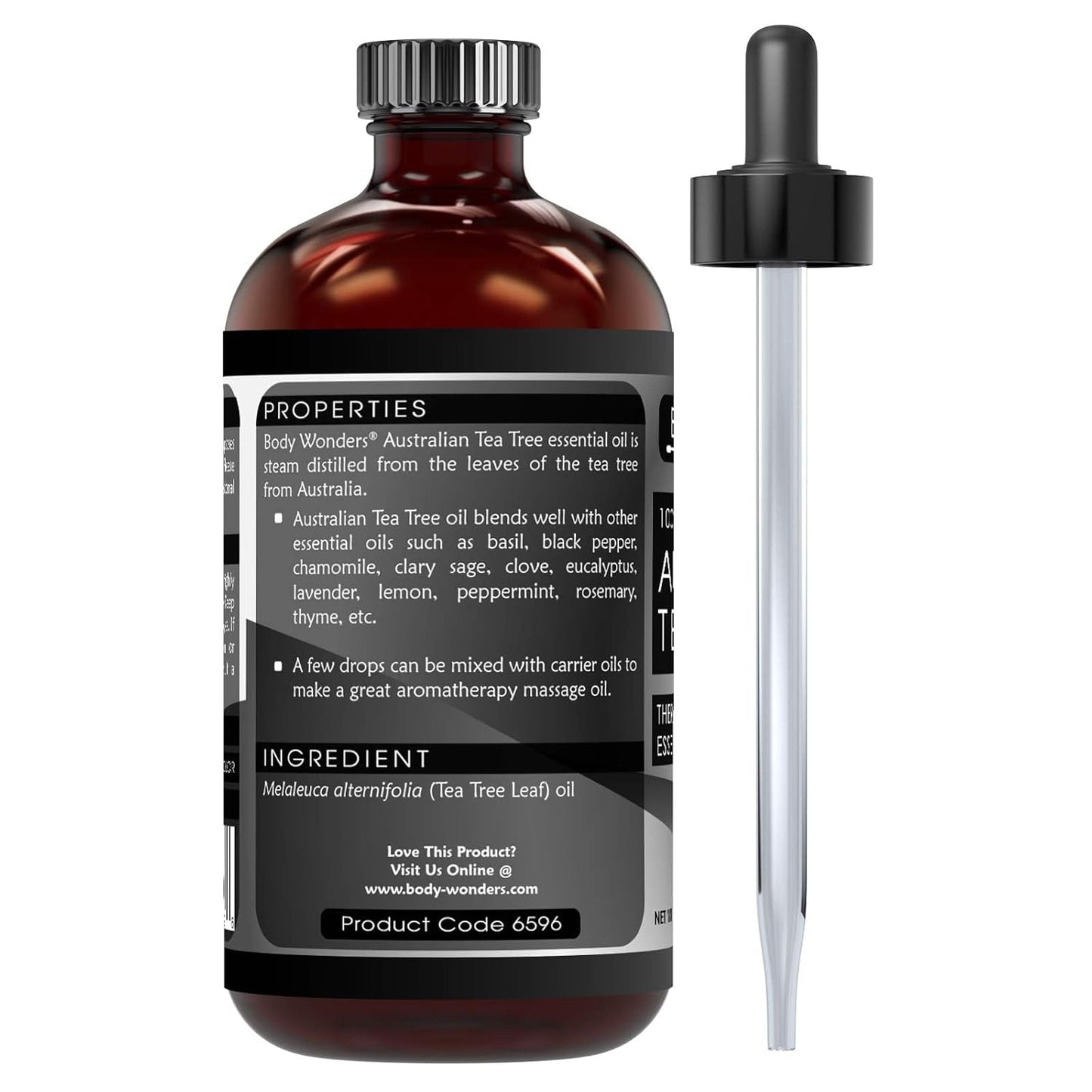 Australian Tea Tree Essential Oil | 100% Pure & Undiluted | 4 Fl. Oz (118 ml) | Therapeutic Grade | Packaged in USA