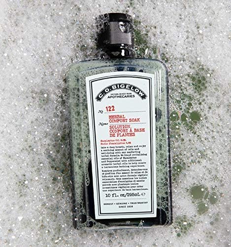 C.O. Bigelow Herbal Comfort Soak, Aromatherapy Bath Soak for Discomfort, Relaxation & Tired Muscles with Essential Oils, Eucalyptus, Peppermint, Echinacea, 10 fl oz