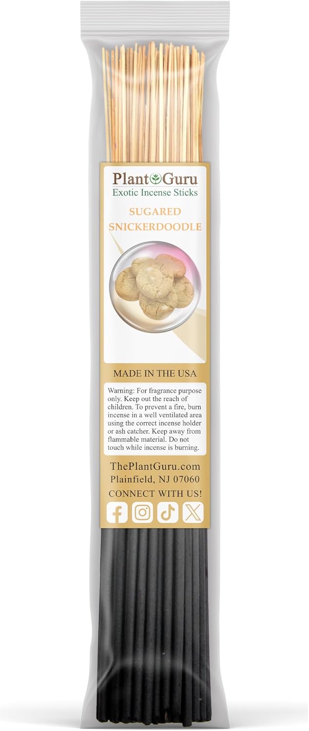 Bakery Incense Sticks Variety Set Bulk 500 Pack Sampler 11" Sticks - 5 Bundles of 100 Sticks Per Bundle. Birthday Cake, Blueberry Muffin, Chocolate Cake, Gingerbread Cookie and Sugared Snickerdoodle.