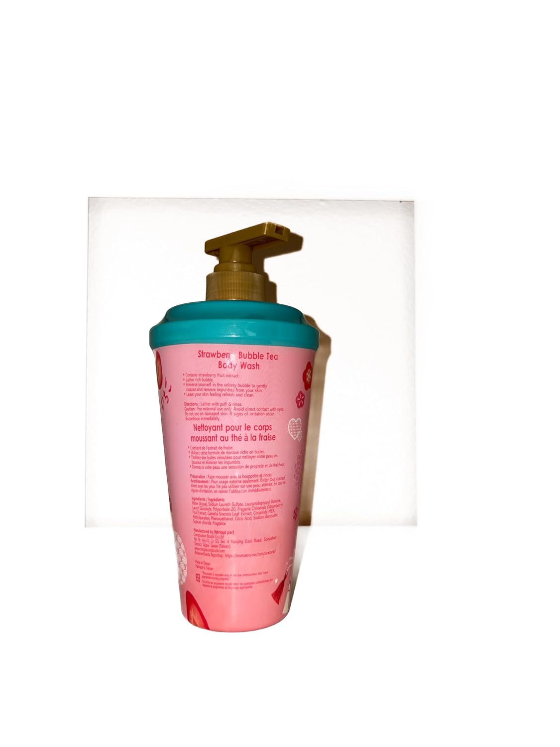 Complextion Boutik Strawberry Bubble Tea Body Wash (Pack of 1)