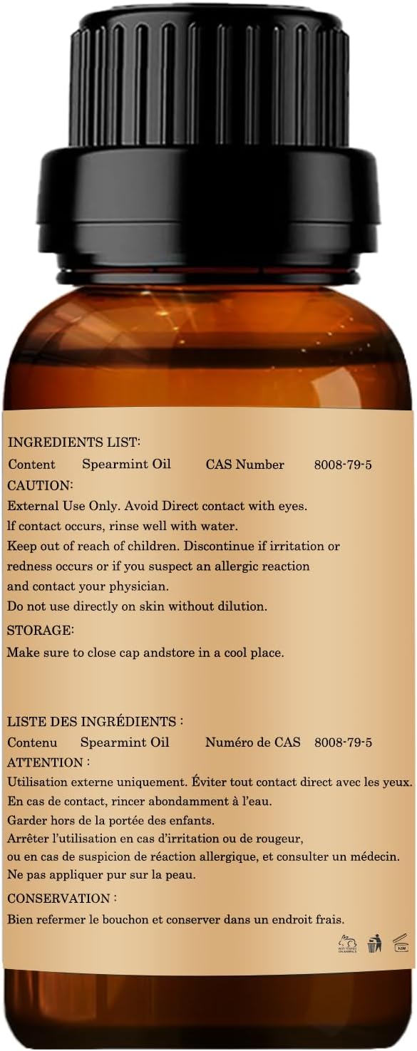 Spearmint Essential Oil for Diffuser Aromatherapy DIY Soap-10ml