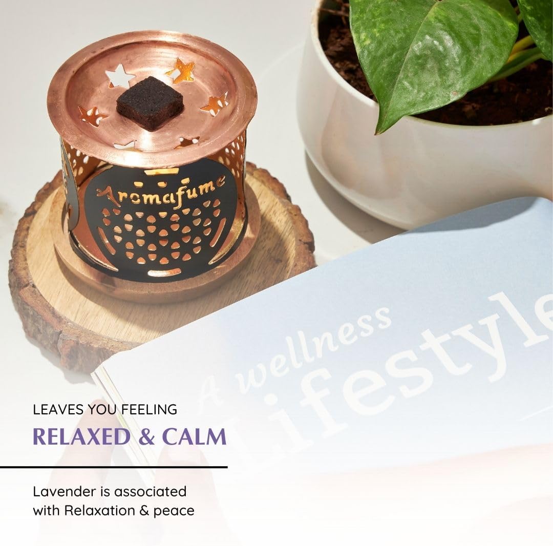 Magic Lavender Incense Bricks Refill Pack (3 x 9 Bricks) by Aromafume | Made with Pure Lavender | Ideal for Meditation, Relaxation, or Yoga | Natural, Low Smoke, Nontoxic Incense Bricks