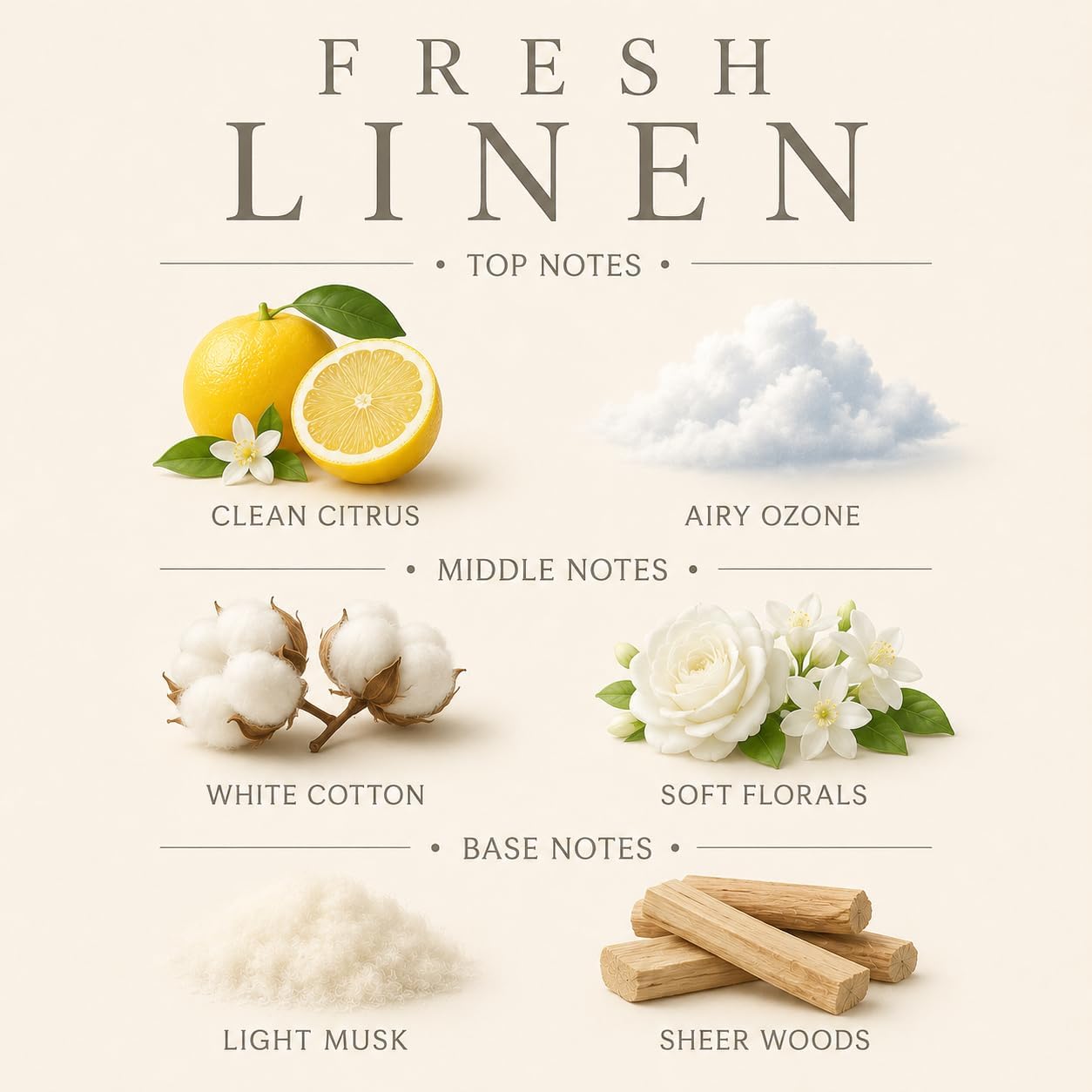 Fresh Linen Affinati Room Spray 4oz - Luxury Concentrated Odor Eliminator, Premium Fine Mist Air Freshener for Home, Long-Lasting Crisp Clean Scent, Fabric, Bedding & Pillow Spray