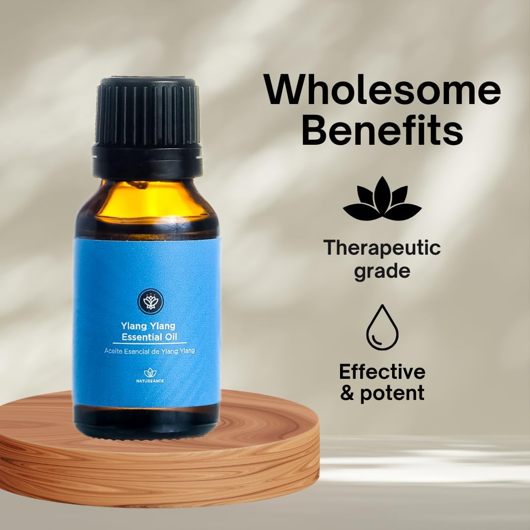 Ylang Ylang Essential Oil (15 mL) - 100% Pure and Natural, Therapeutic Grade Essential Oil.