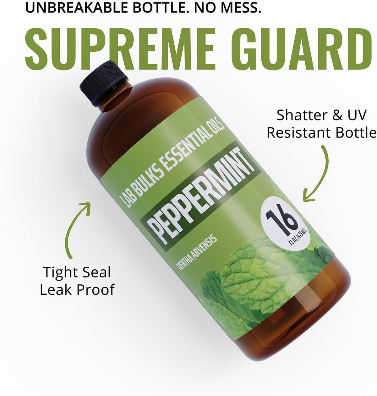 Lab Bulks Essential Oil Peppermint 16 oz Essential Oil
