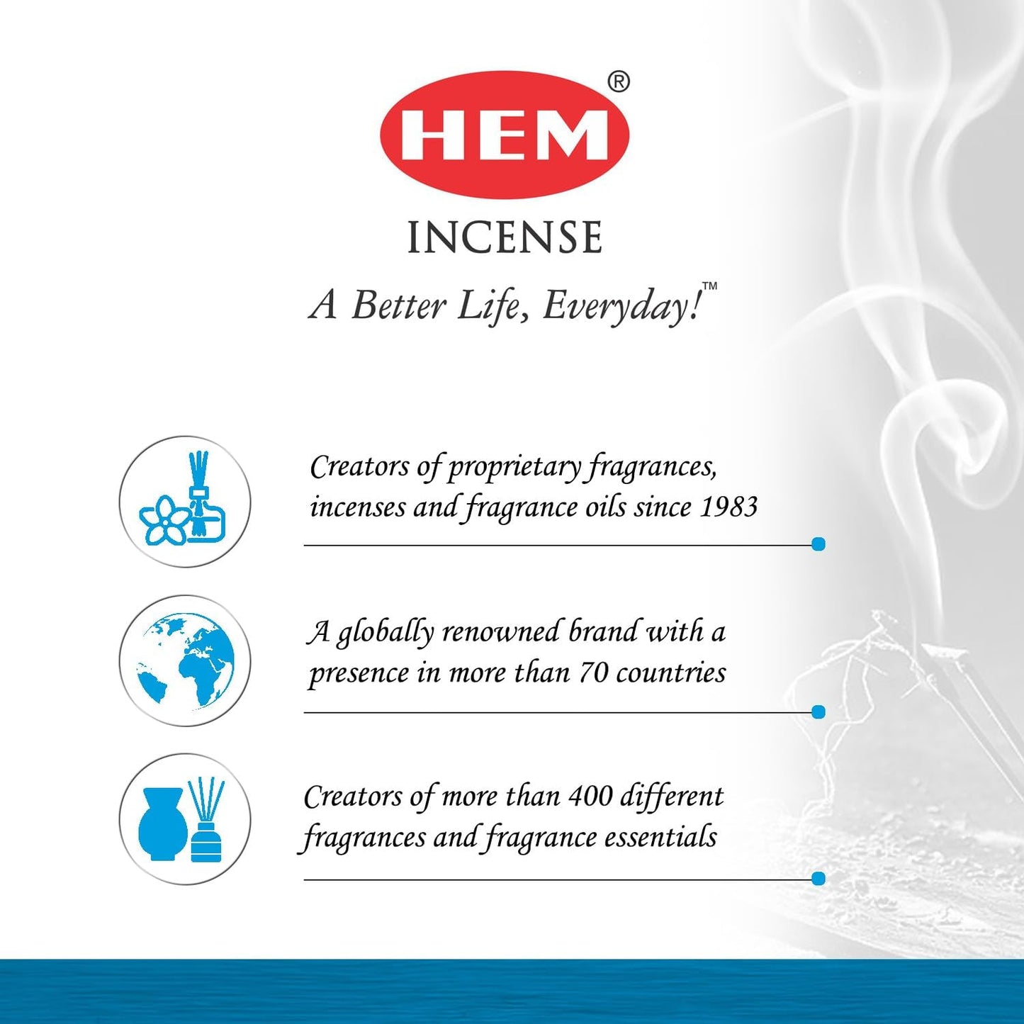 Hem OM Incense Sticks (120 Sticks, 6 Boxes Inside) - 9 Inches Long, 20g per Box - Perfect for Meditation, Rituals & Cleansing.