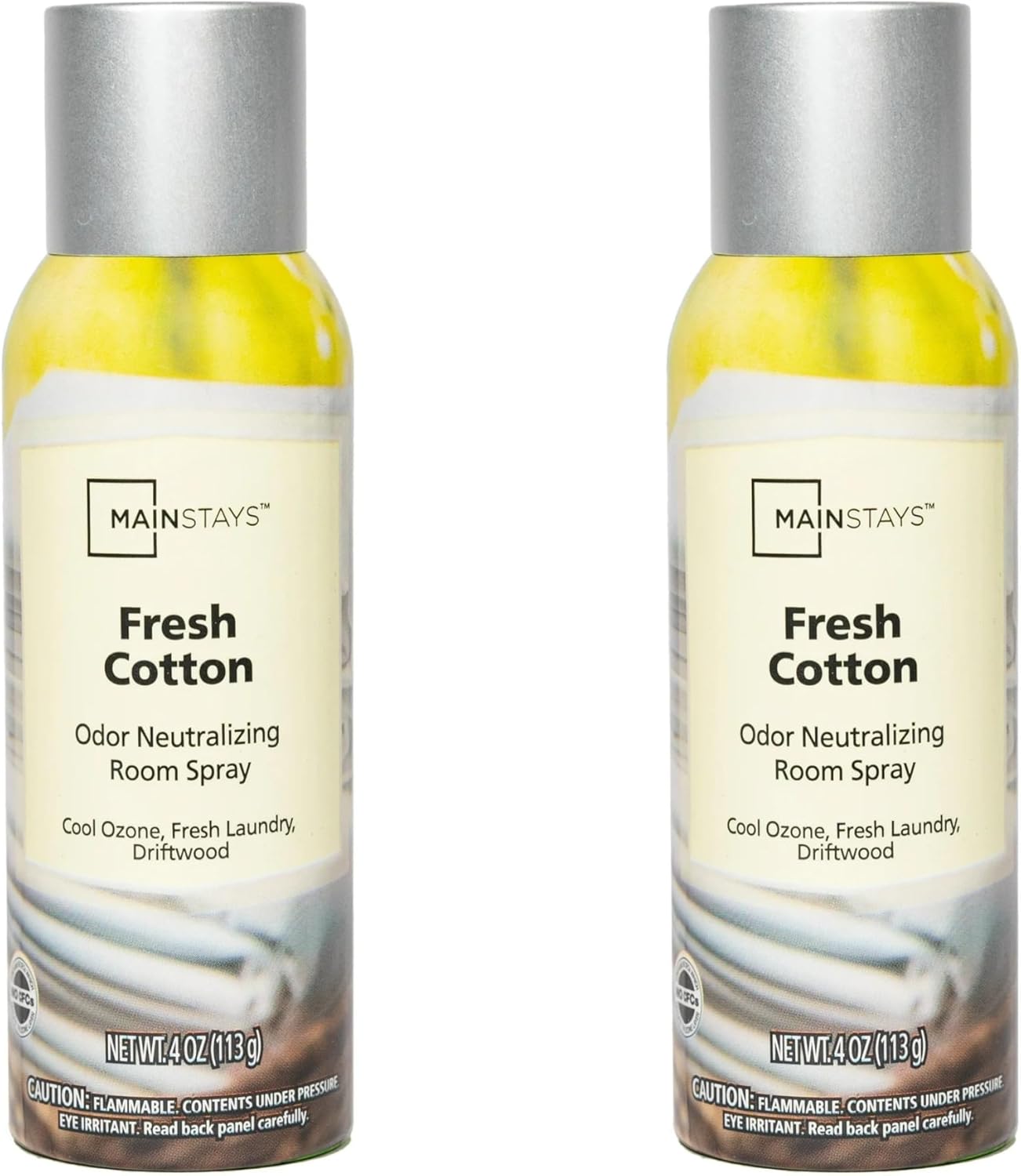 Mainstays Fresh Cotton Odor Neutralizing Room Spray, 8 oz total (2 pack)
