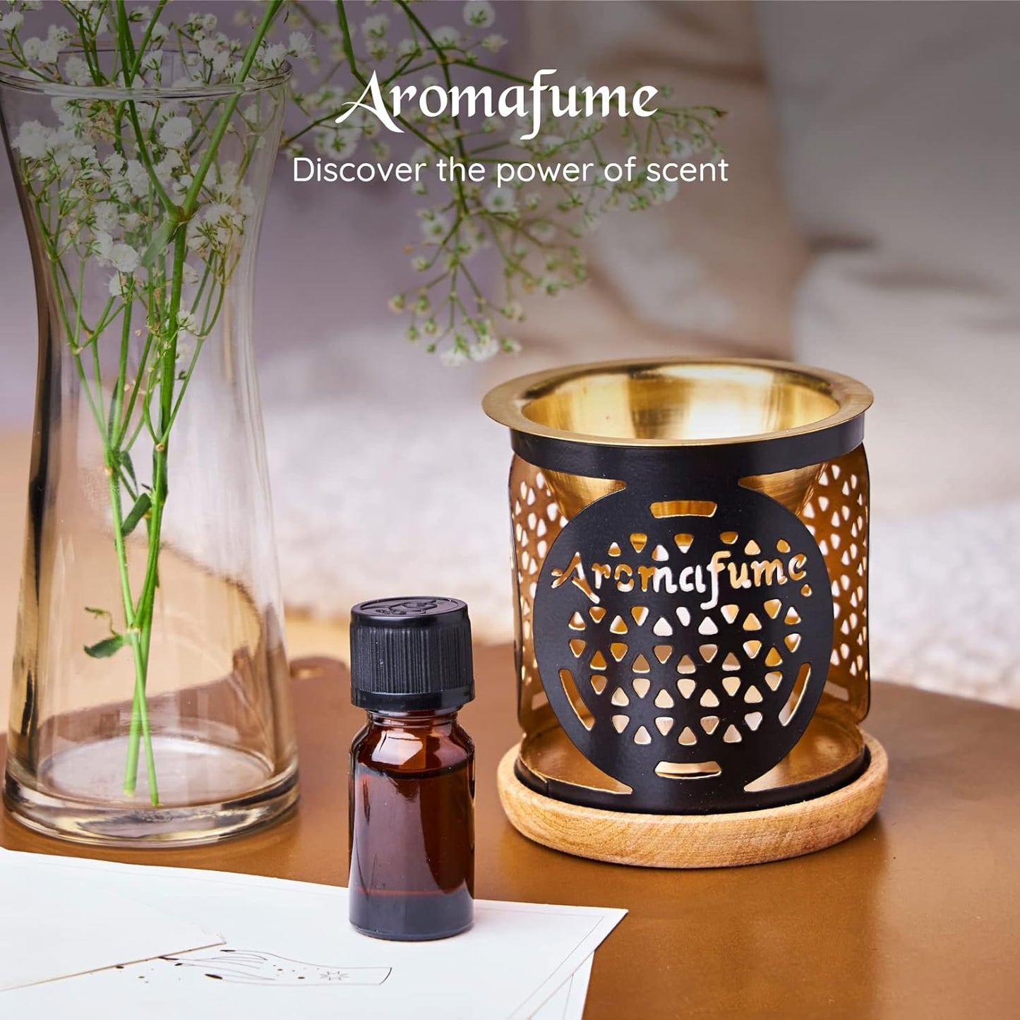 AROMAFUME Tea Tree Essential Oil - 100% Natural, Therapeutic Grade Essential Oils - Pure, Healing Aromatherapy Oil for Home Diffusers - Gifts for Her 10ml