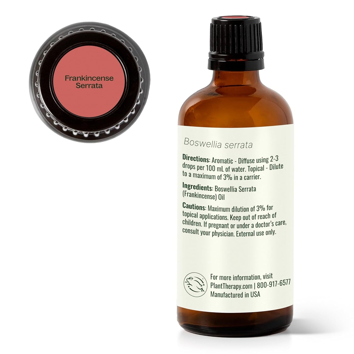 Plant Therapy Frankincense Serrata Essential Oil 100 mL (3.3 oz) 100% Pure, Undiluted, Grounding Aromatherapy and Soothing Skin Care