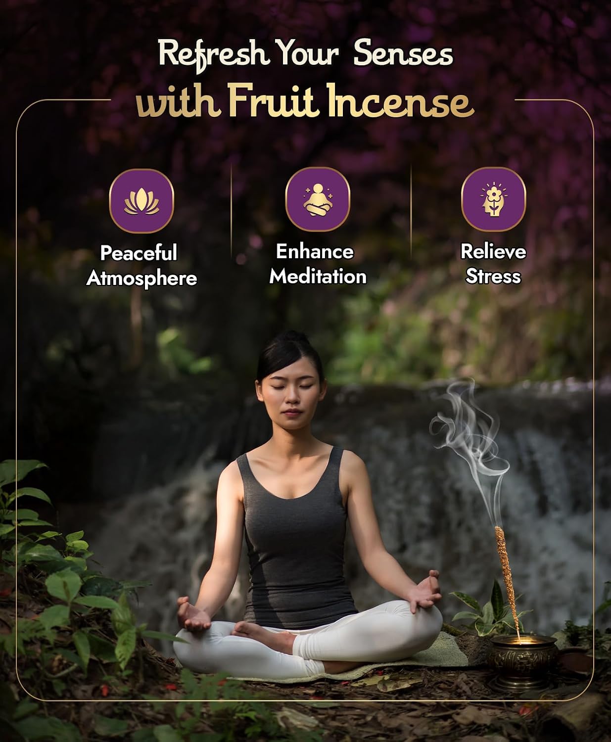 Sagrada Madre 4pcs Wildly Harvested Palo Santo Incense Sticks (Lavender), 6.7” Long - Non-Toxic, Aromatic Incense Sticks (50 min Approx. Burning Time) to Heal & Calm Your Body and Environment
