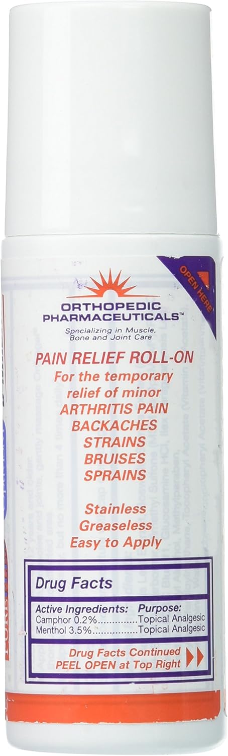 Orthogel Advanced Cold Therapy Pain Relief Gel Roll On, 3 oz (Pack of 3)