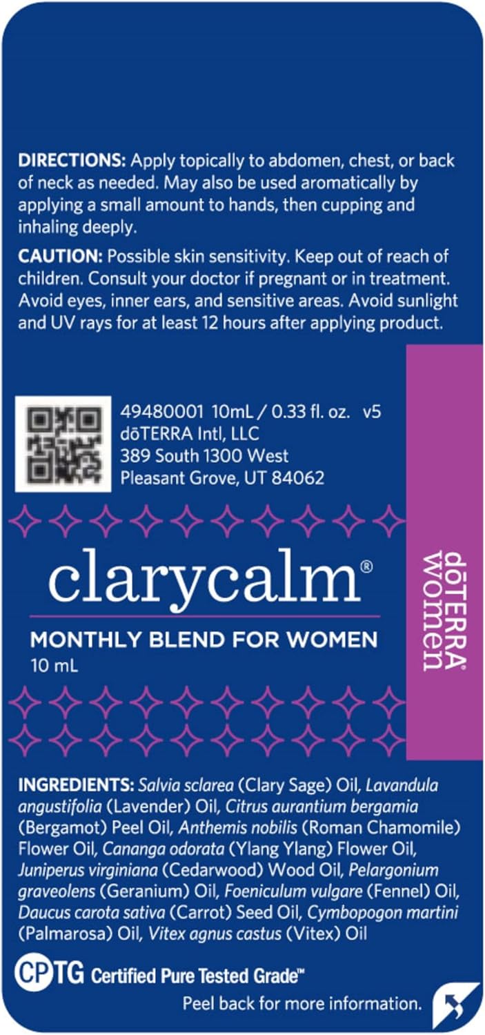 doTERRA Clary Calm Essential Oil Monthly Blend for Women - 10 ml