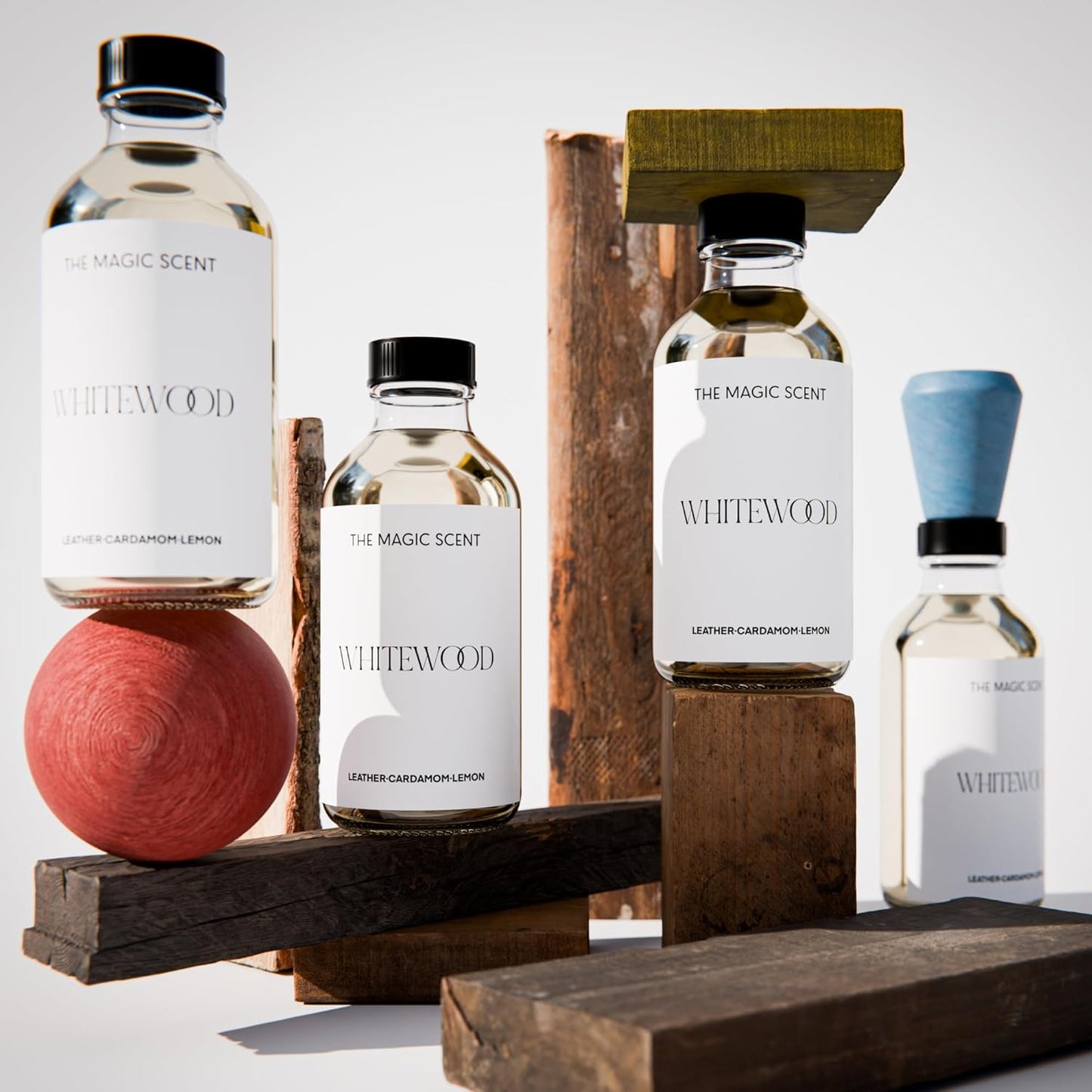 The Magic Scent Whitewood Diffuser Oil - Hotel & Home Luxury Scents Inspired by 1 Hotel Miami, Compare to My Way Diffuser Oil Scents for Home, Designed for Use in All Diffusers - 16.9 fl oz, 500 mL