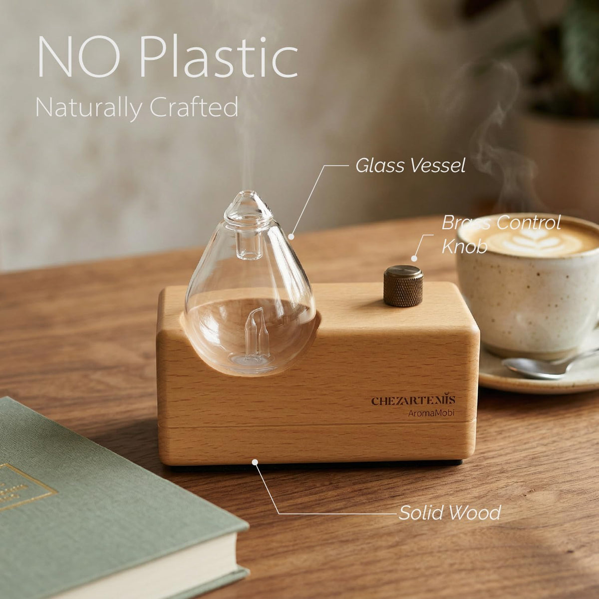 Waterdrop Waterless Essential Oil Diffuser for Aromatherapy