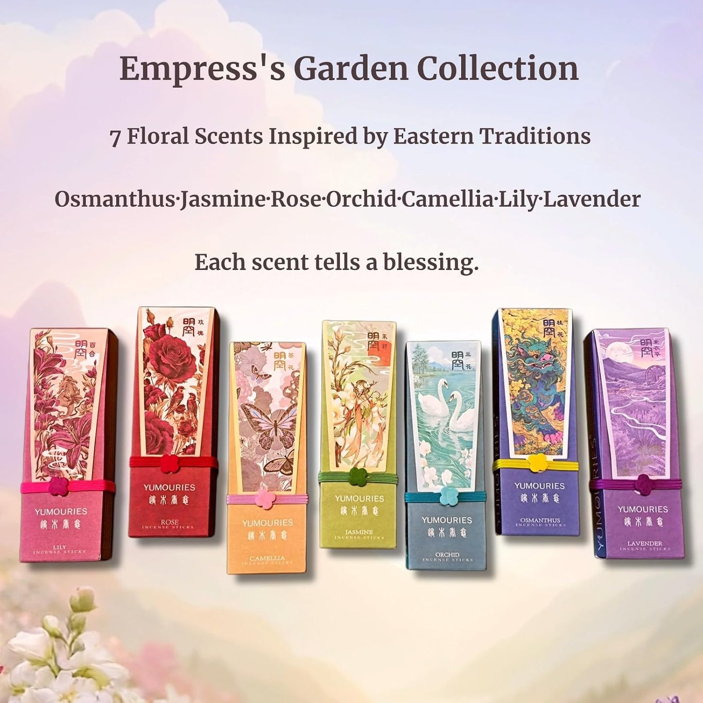 Lavender Incense Sticks 30g · Non-Toxic · Low Smoke for Sleep | Soothing sandalwood, agarwood with frankincense. No bamboo core. 20-min burn. Ideal for meditation & anxiety relief