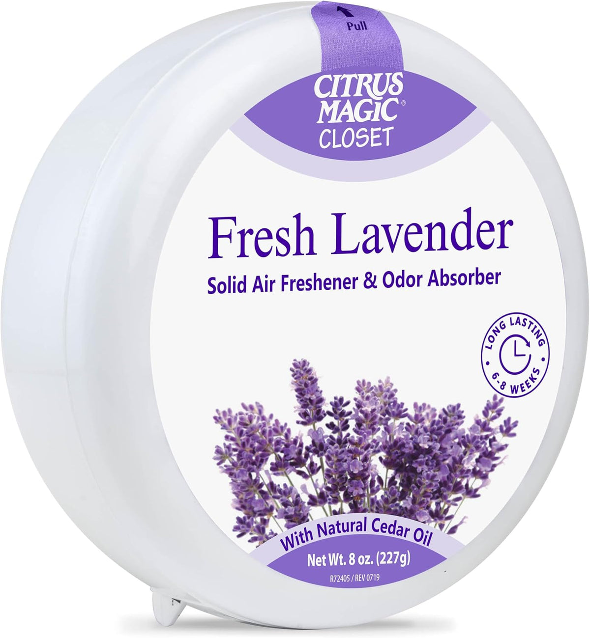 Citrus Magic Closet Solid Air Freshener, Fresh Lavender, 8 Ounce, Pack of 3