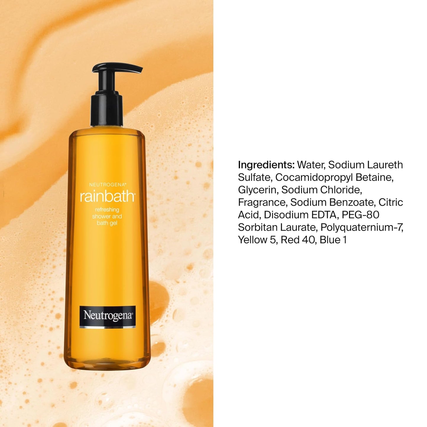 Neutrogena Rainbath Refreshing Shower Gel, Moisturizing Body Wash for Men and Women, Cleans, Softens, and Conditions Skin, Creamy Lather Ideal for Leg-Shaving, Spa-Like Experience, 32 fl oz