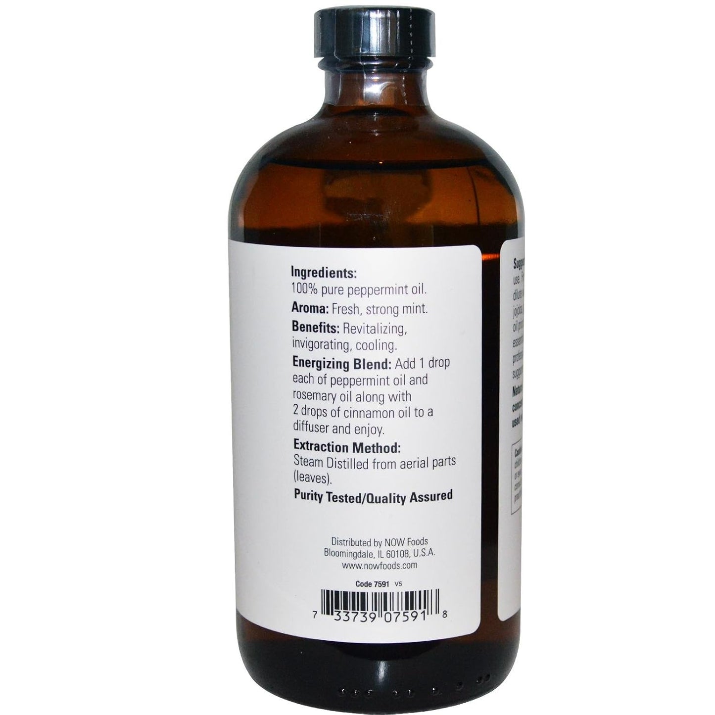 NOW Foods Peppermint Oil, 16 Fluid Ounce (2 Pack)