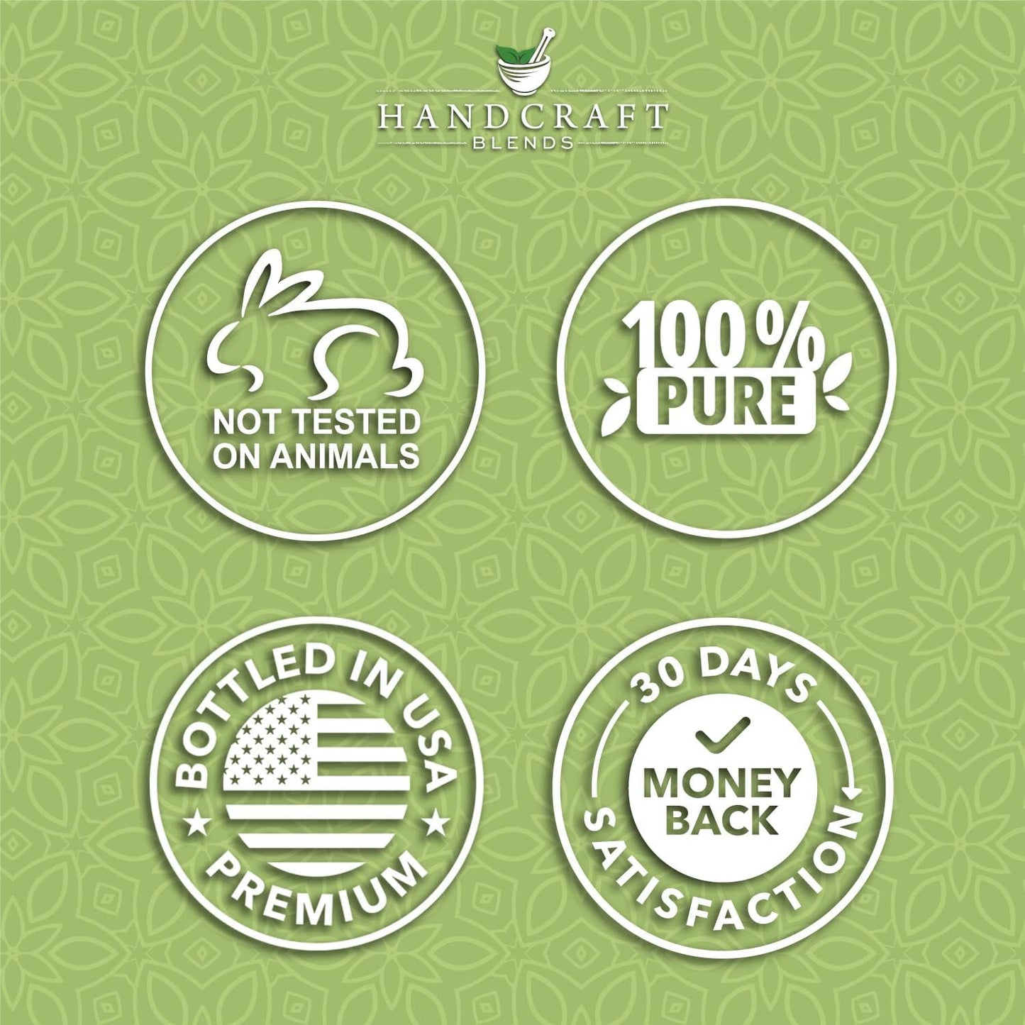 Handcraft Blends Lemongrass, Peppermint, Lavender Essential Oil Blend, 4 Fl. Oz, 100% Pure and Natural, Therapeutic Grade with Premium Glass Dropper