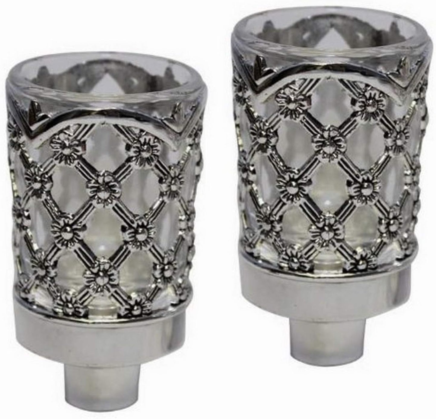 Majestic Giftware CH100 Neronim Candle Holder, 3-Inch, Silver Plated