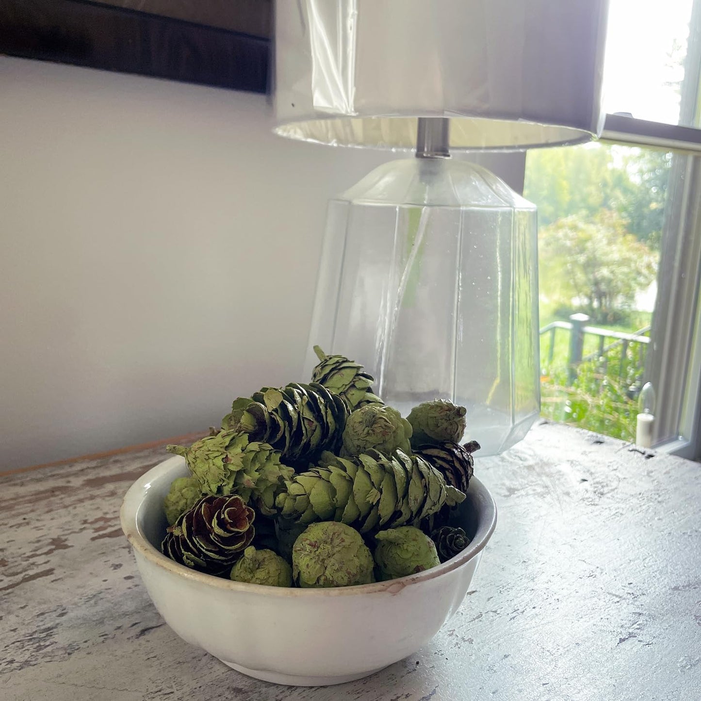 Hillhouse Naturals - Potpourri Pine Cones - Fragrant Versatile Potpourri Bowl Filler & Winter/Holiday Decor - with Pine, Cedar & Citrus Peel - Made in the USA - Green - Cedar & Pine Scent - 8 oz