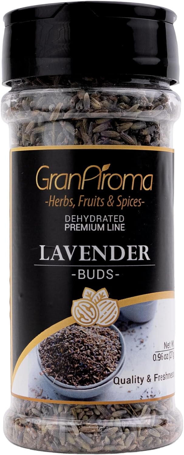 GranAroma Dried Lavender Buds, Fragrant, Versatile for Crafts, Sachets, Tea (0.96 Ounce)