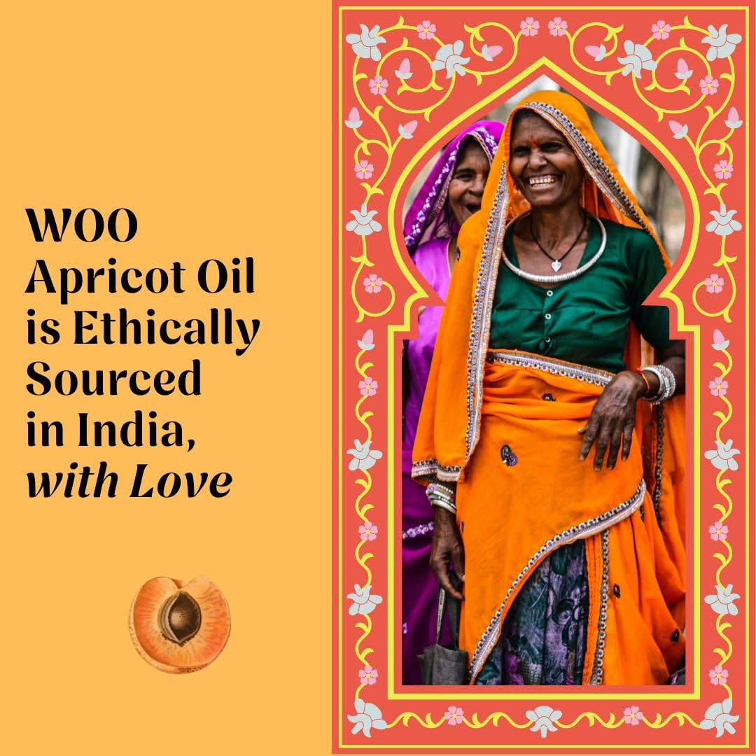 Certified Organic Apricot Oil – 100% Pure, Cold-Pressed & Fair Trade | Face, Skin & Hair | Lightweight, Non-Greasy, Antioxidant-Rich | Moisturizes, Calms Redness, Reduces Wrinkles | 3.4 oz
