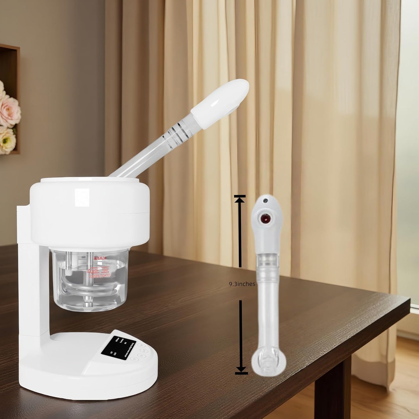 Facial Steamer Nano Ionic Face Steamer for Home Use, 360 ° Rotating Portable Spray,Face Steamer for Facial Deep Cleaning.(White)
