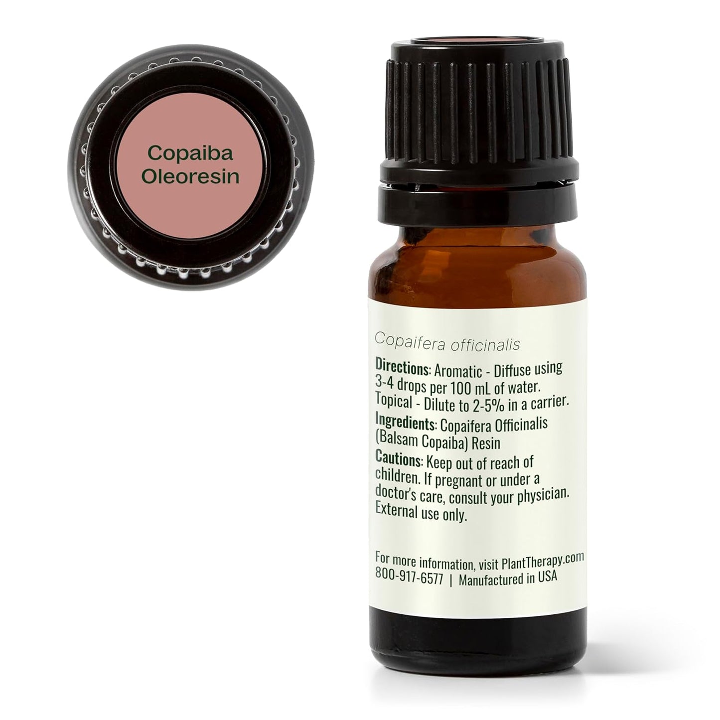 Plant Therapy Copaiba Oleoresin 10 mL (1/3 oz) 100% Pure, Undiluted, Aromatherapy, Soothing Natural Pain Relief and Skin Care