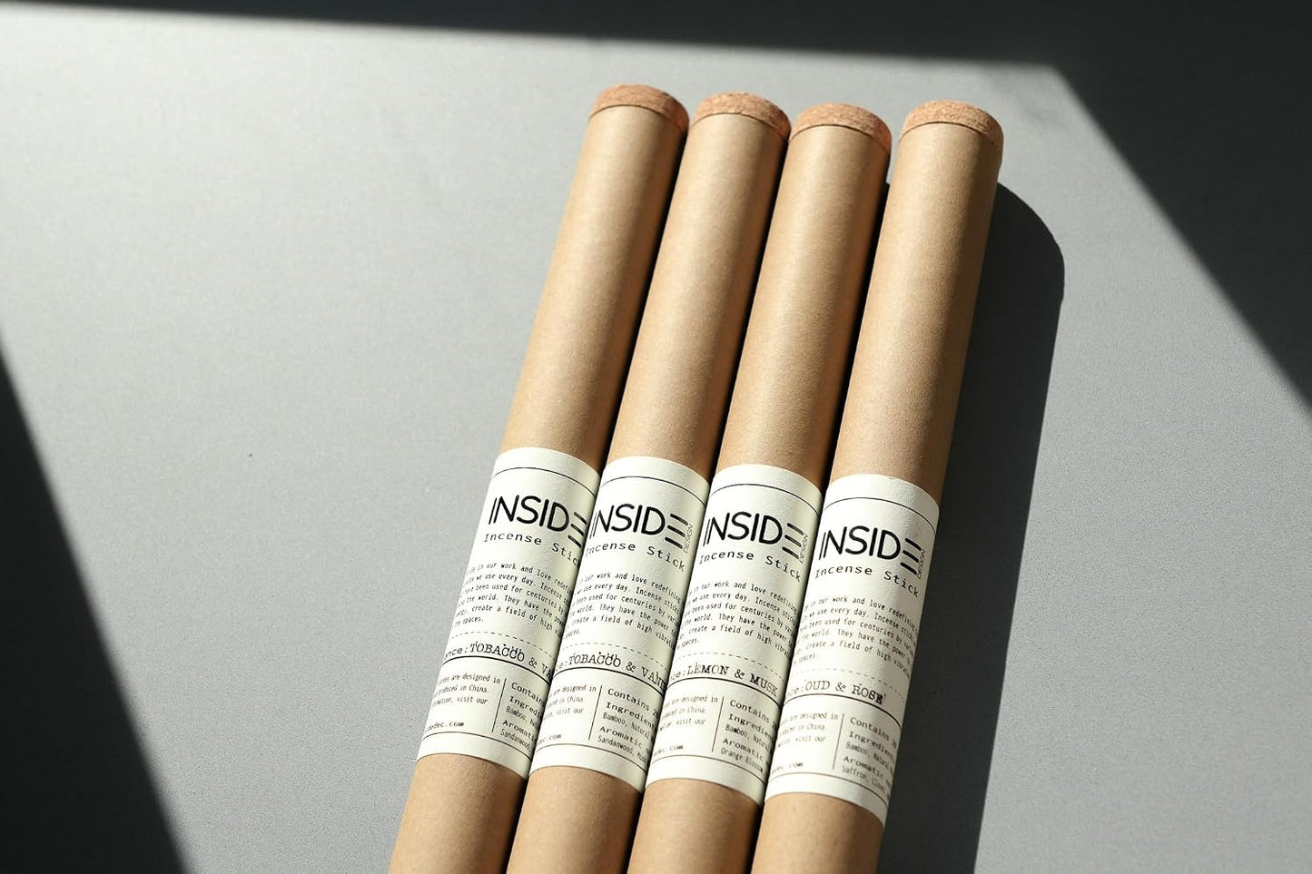 Oud & Rose Incense Sticks – Rich Oud & Soft Rose Scent – 11 Inch Bamboo Core – Clean Burning, Low Smoke – Lab Tested Quality – Long Lasting – 20 Sticks