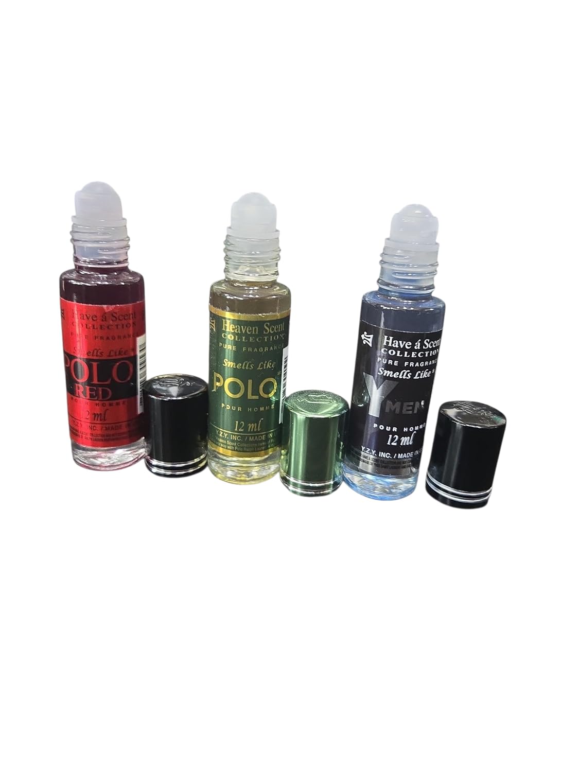 Perfumes de aceite para hombres – Aceites aromáticos roll-on de larga duración, 0.4 fl oz cada uno, paquete de 3