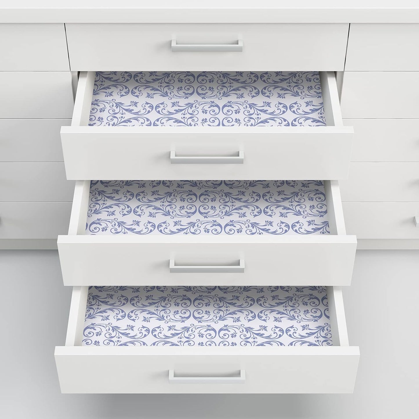 Geelin 24 Sheets Scented Drawer Liners for Dresser Non Adhesive Drawer Paper Sheets Fragrant Paper Liner for Shelf Closet Dresser Home Bedroom(Modern Style)