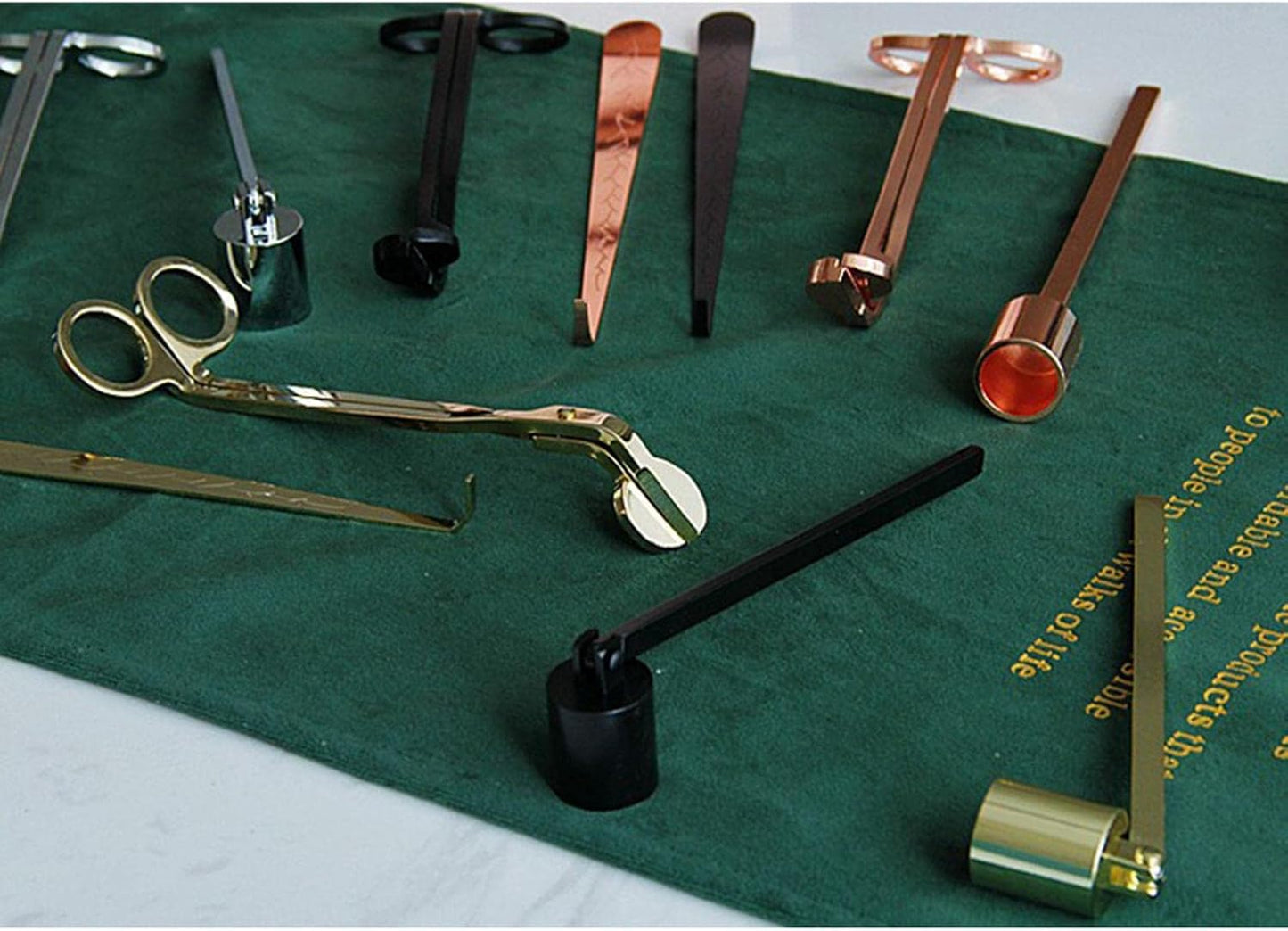 3 in 1 Candle Accessory Set Wick, Candle Wick Dipper, Candle Wick, Candle Care Tools Gift for Candle Lovers, Gold