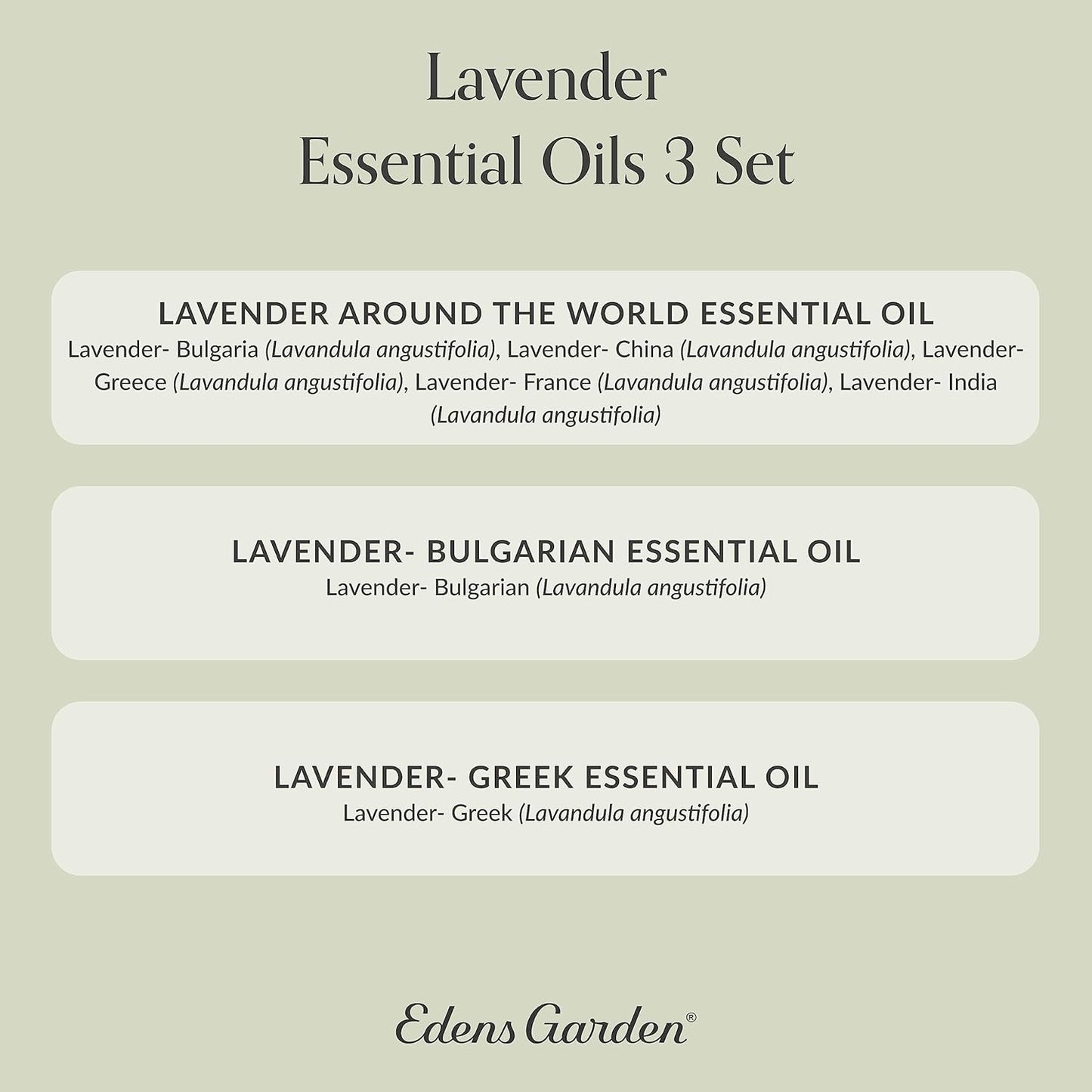 Edens Garden Lavender Essential Oils 3 Set – 100% Pure Therapeutic Grade, Aromatherapy Floral Scents For Relaxation, Skin, Candle Making & Diffusers – Natural, Vegan & Fragrance Oil Free, 10 ml/3 Pack