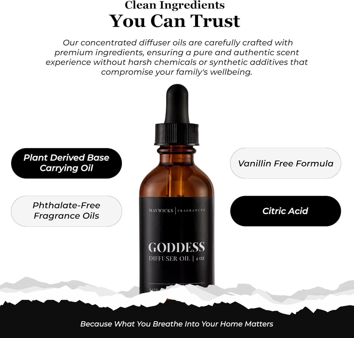Mavwicks Diffuser Oil (Goddess) – 2oz Premium Essential Oil Blend for Aromatherapy Diffusers, Long-Lasting Luxury Home Fragrance for Living Room, Bedroom, Office, Bathroom & Hotel