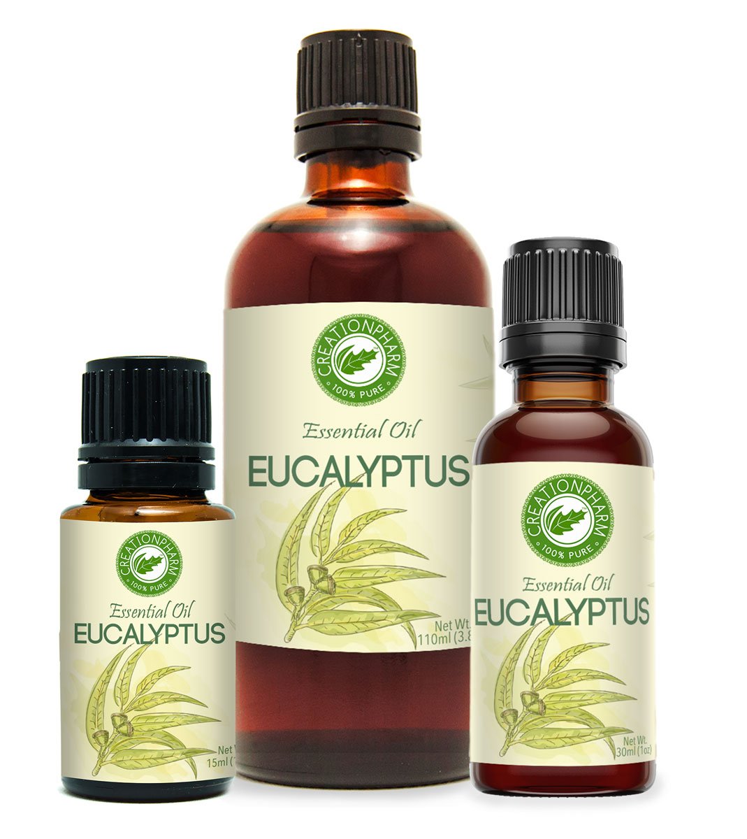 Eucalyptus globulus 2 oz - Aceite de Eucalipto Esencial by Creation Pharm
