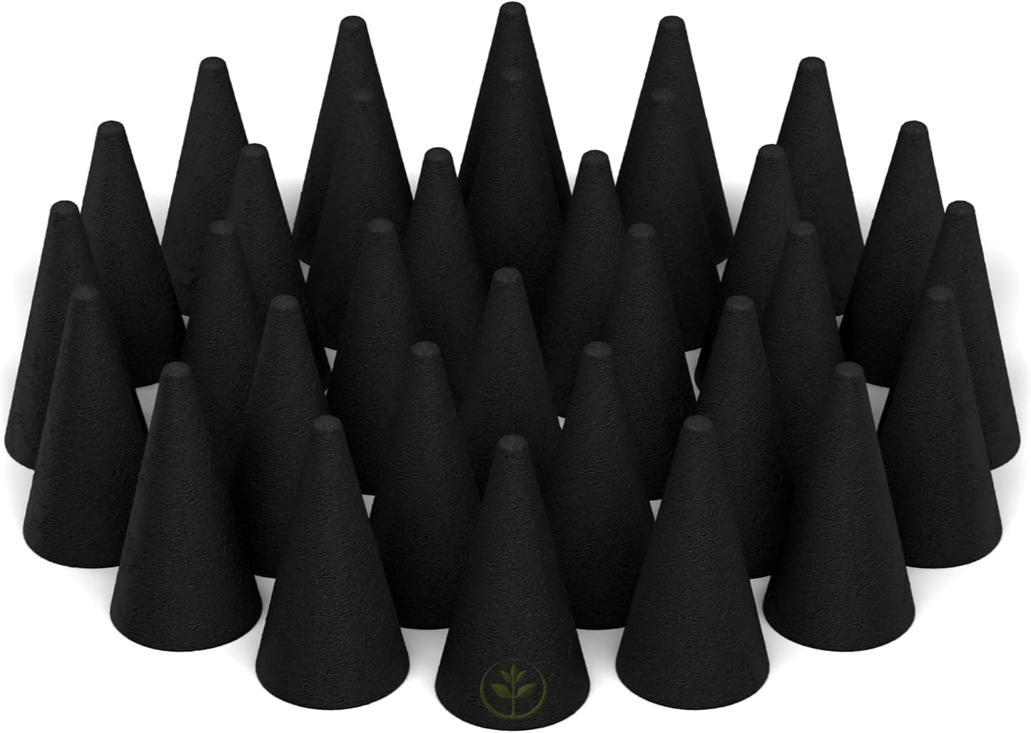 Frankincense Charcoal Incense Cones 1" TOPFLOW - 50 Pack - Natural Scented Cones Handmade Hand Dipped