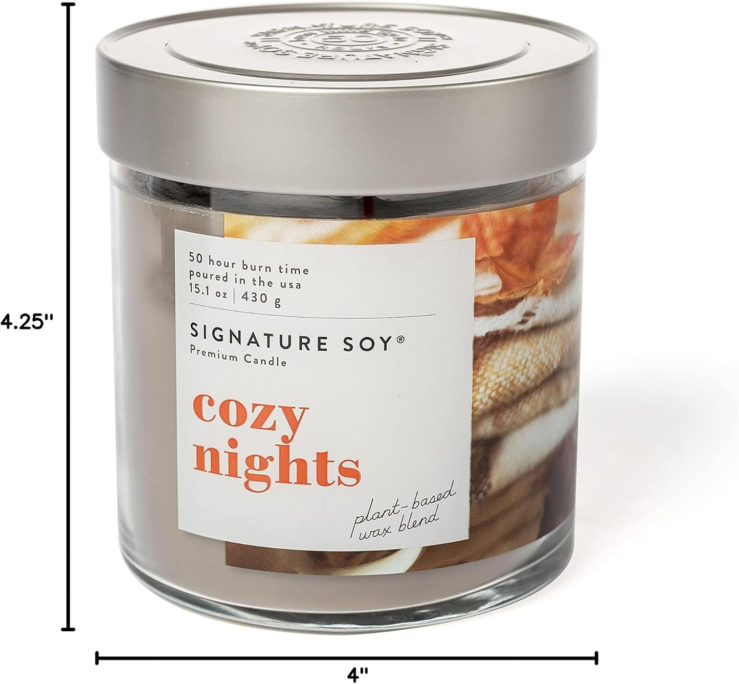 Signature Soy Lidded Cozy Nights Scented Candle Large Jar