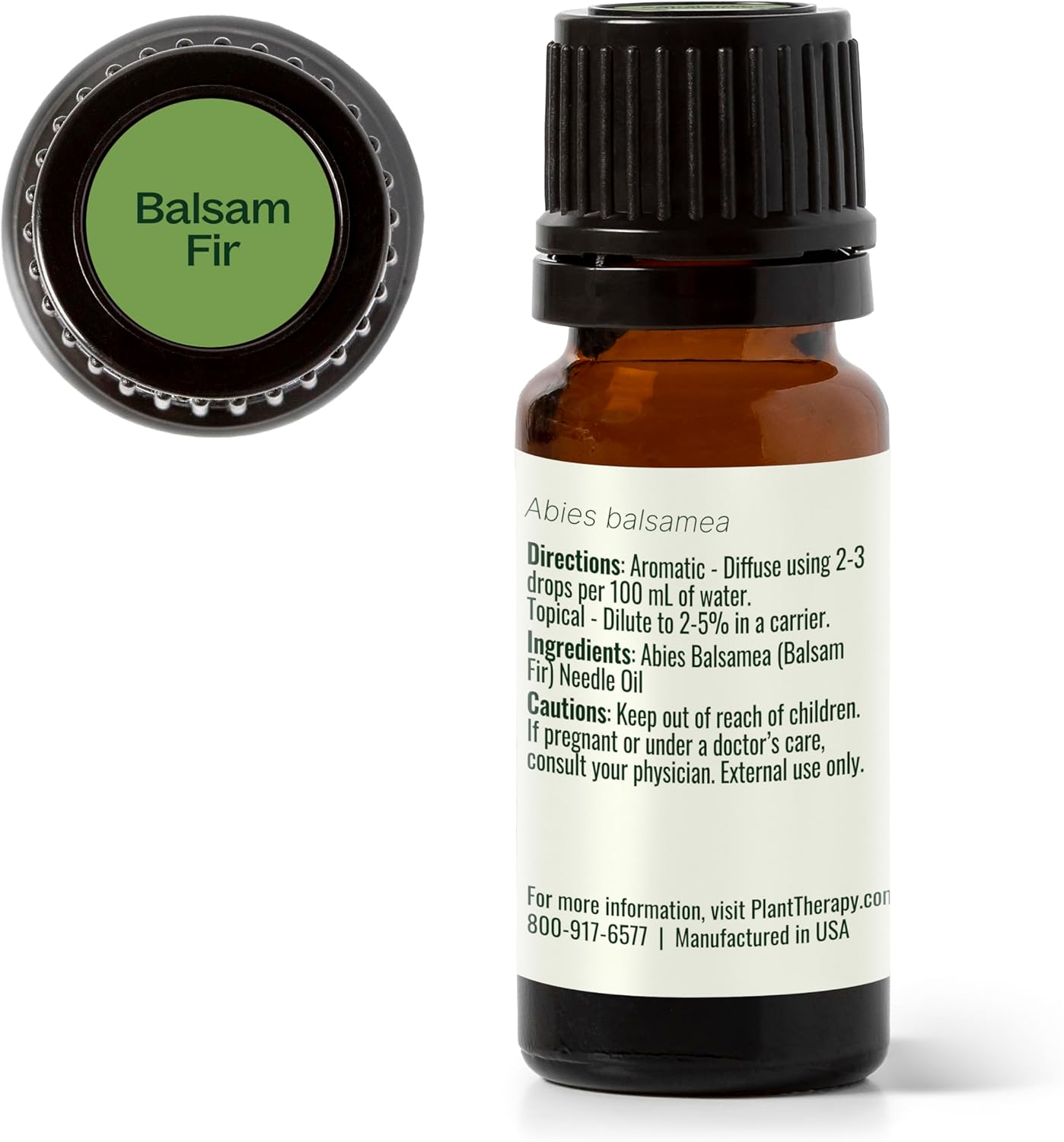 Plant Therapy Balsam Fir Essential Oil 10 mL (1/3 oz) Fresh Forest Scent, 100% Pure, Undiluted, Therapeutic Grade
