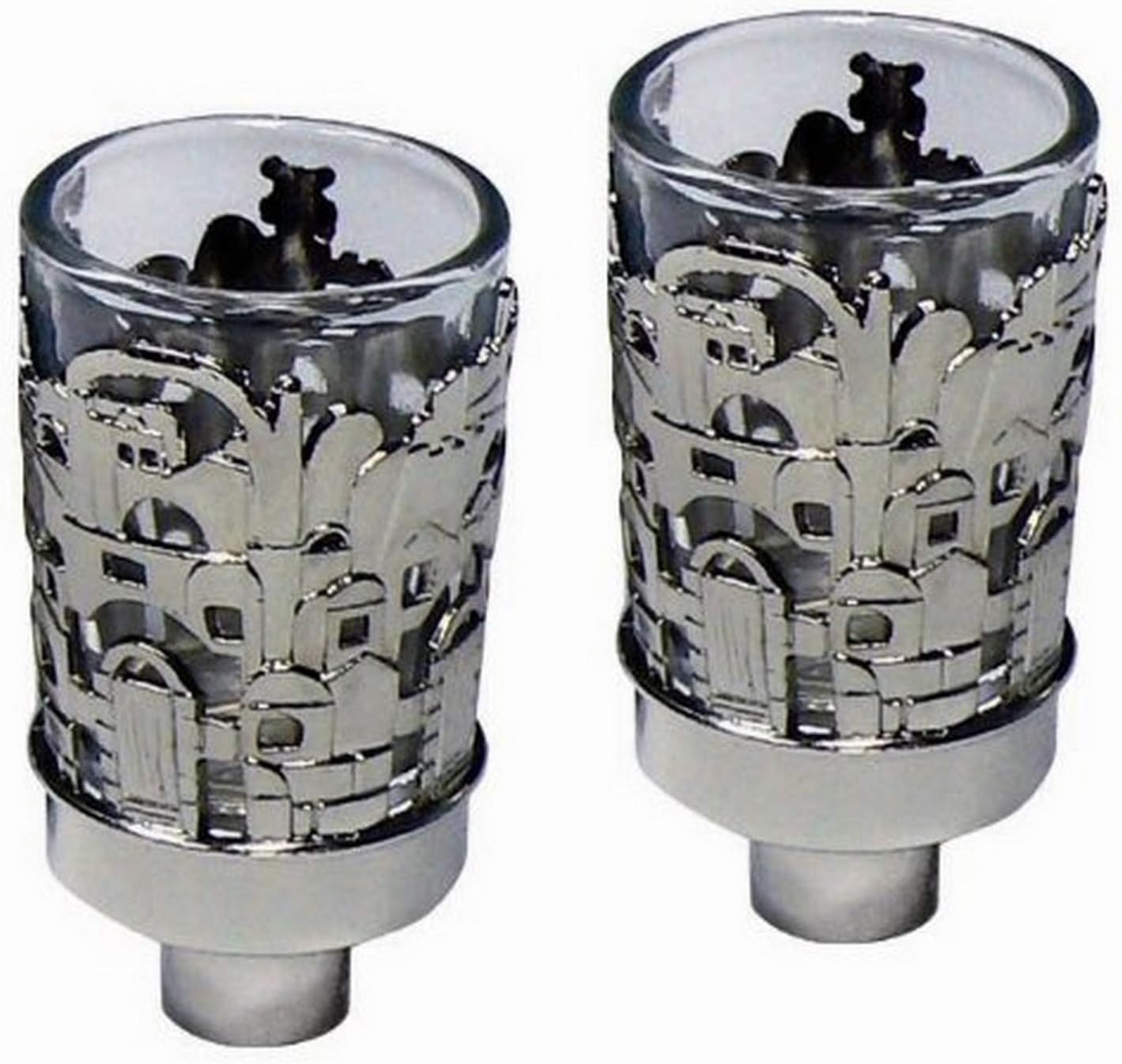 Majestic Giftware CH200 Neronim Candle Holder, 3-Inch, Silver Plated