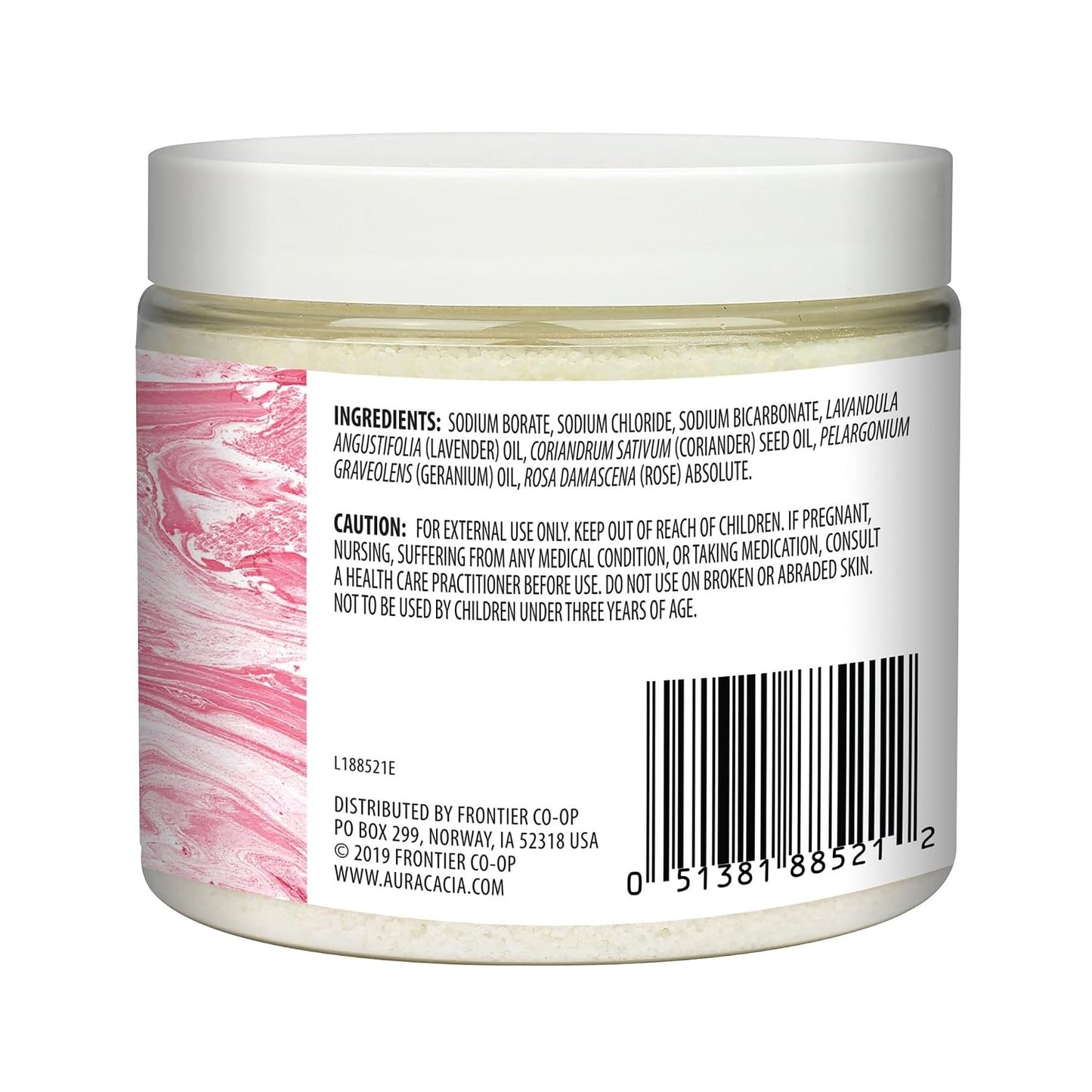 Aura Cacia Aromatherapy Mineral Bath, Comforting Geranium, 16 Ounce jar (Pack of 2)