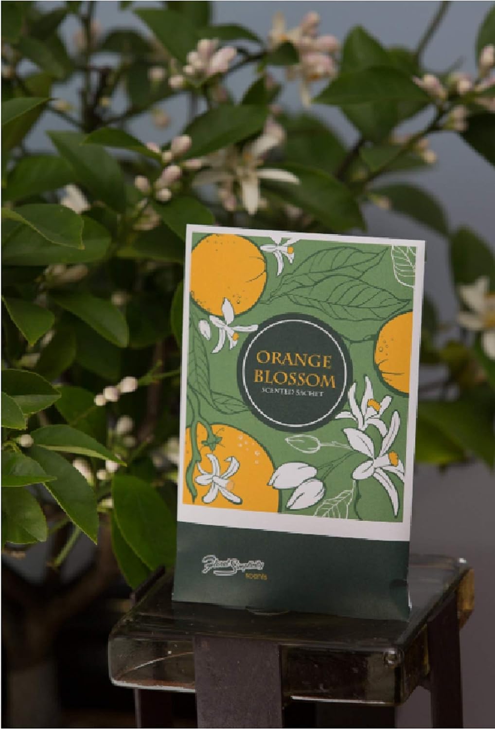 Orange Blossom Scented Sachets Pack of 6, Spring and Summer - Long-Lasting Scented Bags, Home Fragrance, Air Freshener & Deodorizer for Closet, Room, Drawer, or Cars, Made in USA