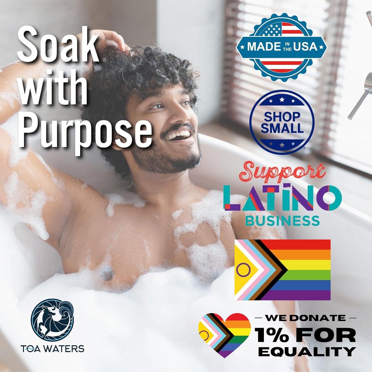 Havana Bubble Bath – Rum & Sandalwood – Warm, Inviting Scent, Sulfate-Free, Tropical Bath Soak – 12 fl oz – TOA Waters